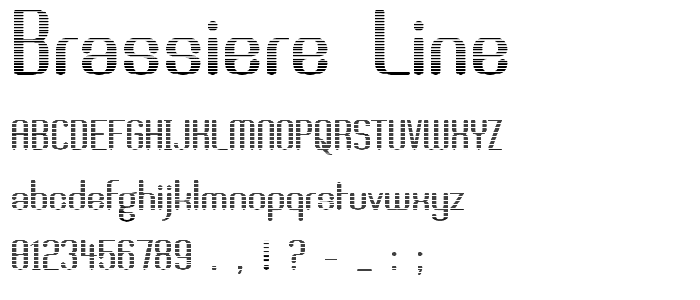 Brassiere Line font